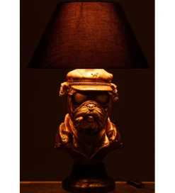 Lampa stołowa BULLDOG 57 cm antyczny brąz
