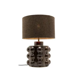 Lampa stołowa CALAMARO 58 cm klosz bouclé