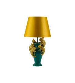 Lampa stołowa CHAMELEON 55 cm złoto zielona