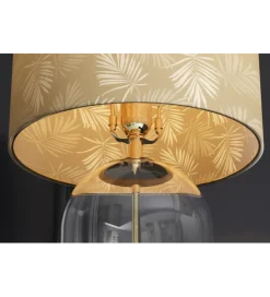 Lampa stołowa CLASSICO 47 cm szkło złoty