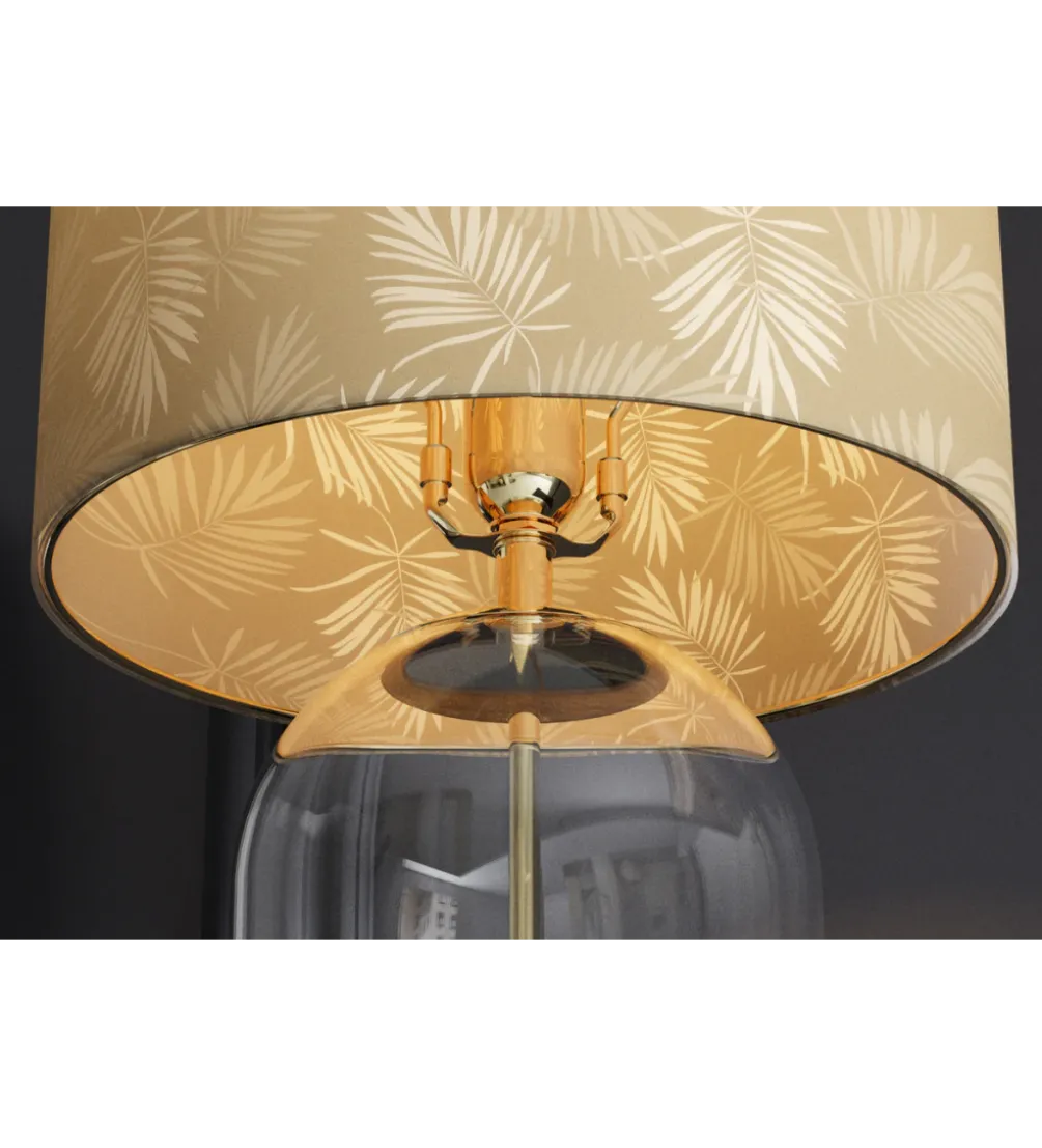 Lampa stołowa CLASSICO 47 cm szkło złoty
