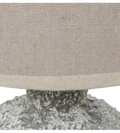 Lampa stołowa DADET 28 cm ceramika antyczna biała