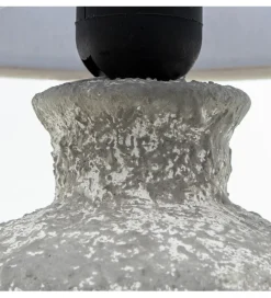 Lampa stołowa DADET 28 cm ceramika antyczna biała