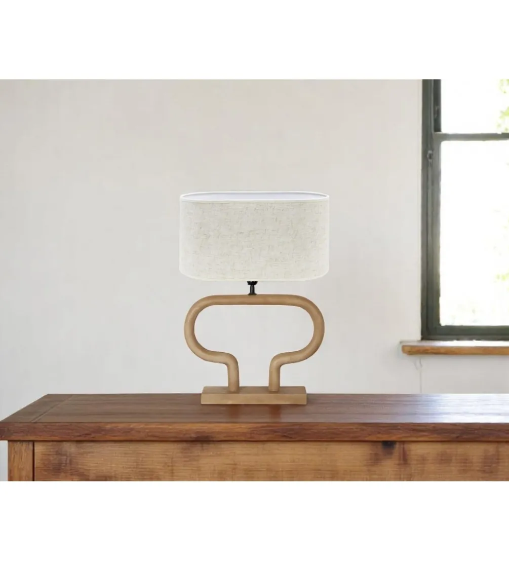 Lampa stołowa Demeter 40 cm toffee