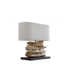 Lampa Stołowa  Driftwood Riverine Naturalna