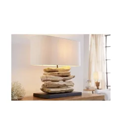 Lampa Stołowa  Driftwood Riverine Naturalna