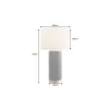 Lampa stołowa ELEGANCIA 70 cm ceramika