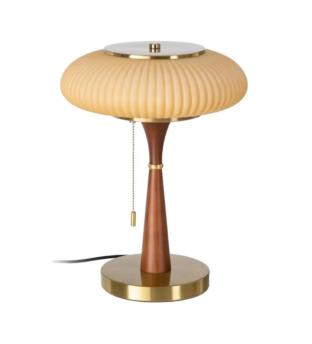 Lampa stołowa ETARAL 40 cm brązowo złota