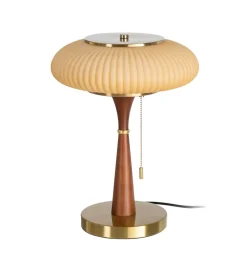 Lampa stołowa ETARAL 40 cm brązowo złota