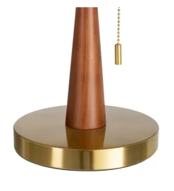 Lampa stołowa ETARAL 40 cm brązowo złota