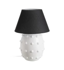 Lampa stołowa FEKY 73 cm czarno biała