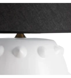 Lampa stołowa FEKY 73 cm czarno biała