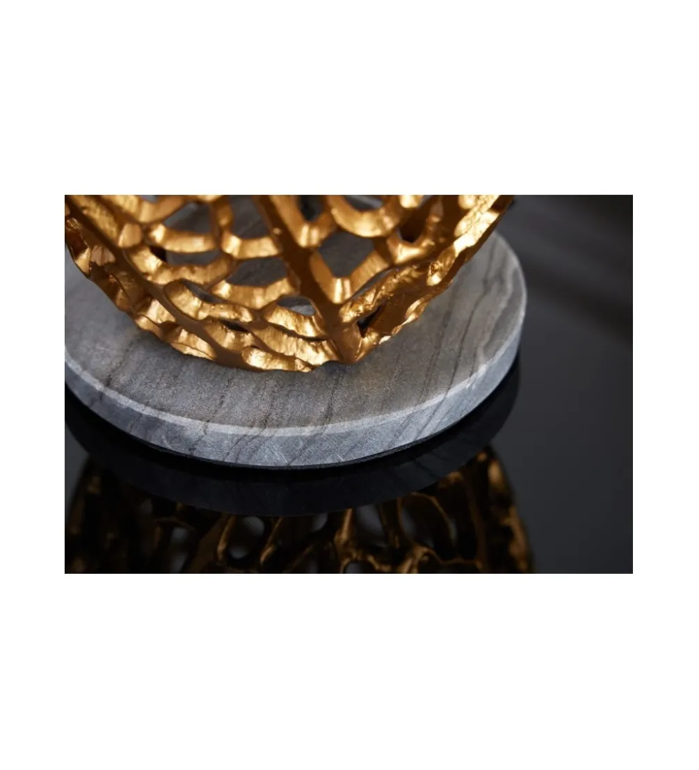 Lampa stołowa FLANK 40 cm czarno złota