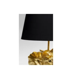 Lampa stołowa Happy Elefant 48 cm złoto czarna
