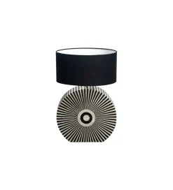 Lampa stołowa HARMONY NATURE 65 cm czarnobiała