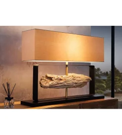 Lampa stołowa HELA 60 cm beżowa