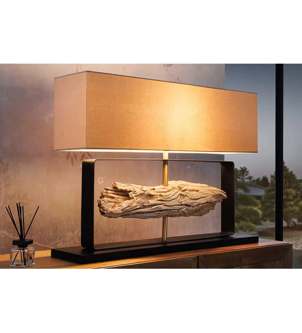 Lampa stołowa HELA 60 cm beżowa