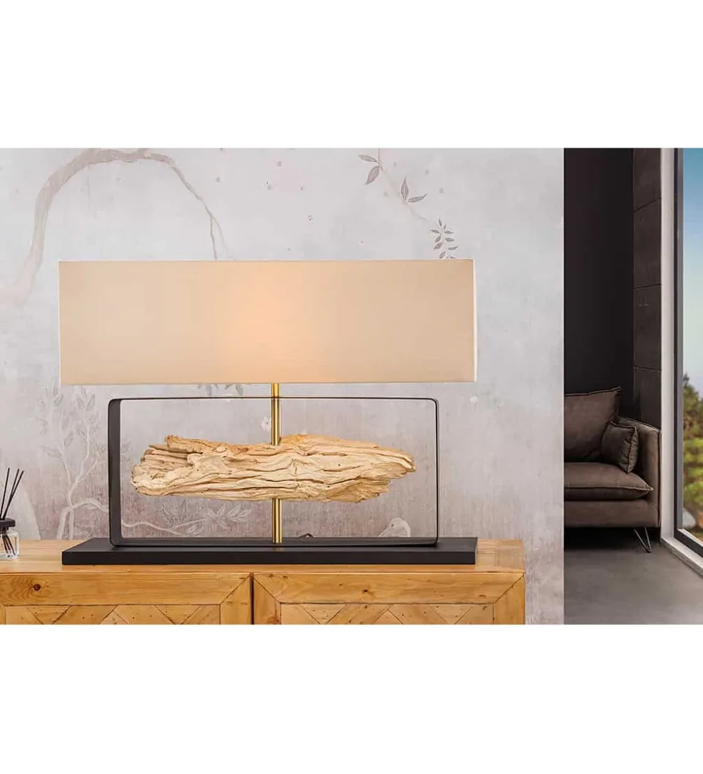 Lampa stołowa HELA 60 cm beżowa