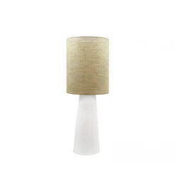 Lampa stołowa HERACLES 66 cm ceramika ratan