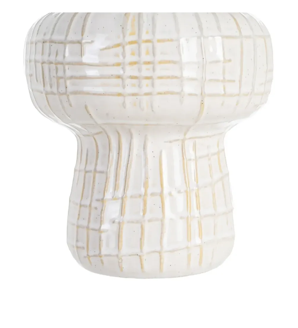 Lampa stołowa ILUMINA 41 cm ceramika biała