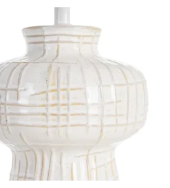 Lampa stołowa ILUMINA 41 cm ceramika biała