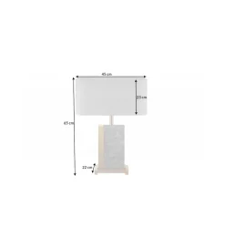 Lampa stołowa KARIN 45 cm szara