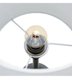 Lampa stołowa KESAMON 65 cm czarnobiała