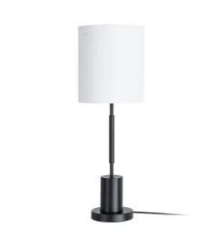 Lampa stołowa KESAMON 65 cm czarnobiała
