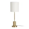 Lampa stołowa KESAMON 65 cm złotobiała