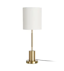 Lampa stołowa KESAMON 65 cm złotobiała