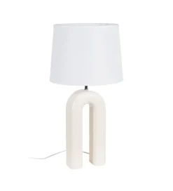 Lampa stołowa LACADO kremowa