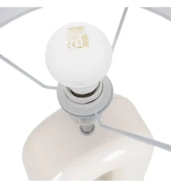 Lampa stołowa LACADO kremowa