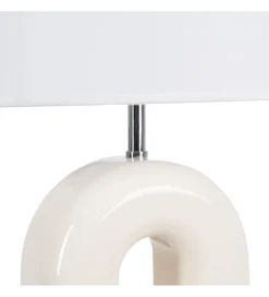Lampa stołowa LACADO kremowa