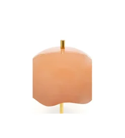Lampa stołowa LIA 50 cm złota różowa