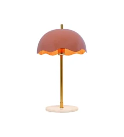 Lampa stołowa LIA 50 cm złota różowa