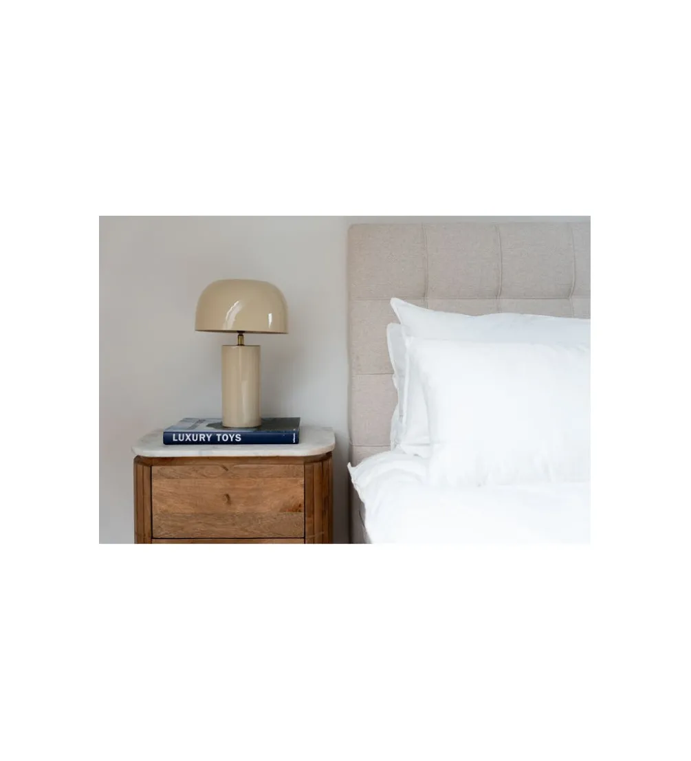 Lampa stołowa LOUNGRY ECRU 38 cm biała