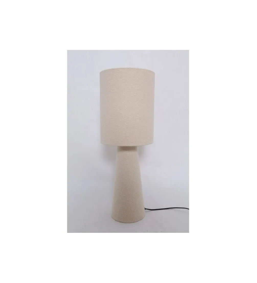 Lampa stołowa MARLEEN 60 cm boucle beżowa