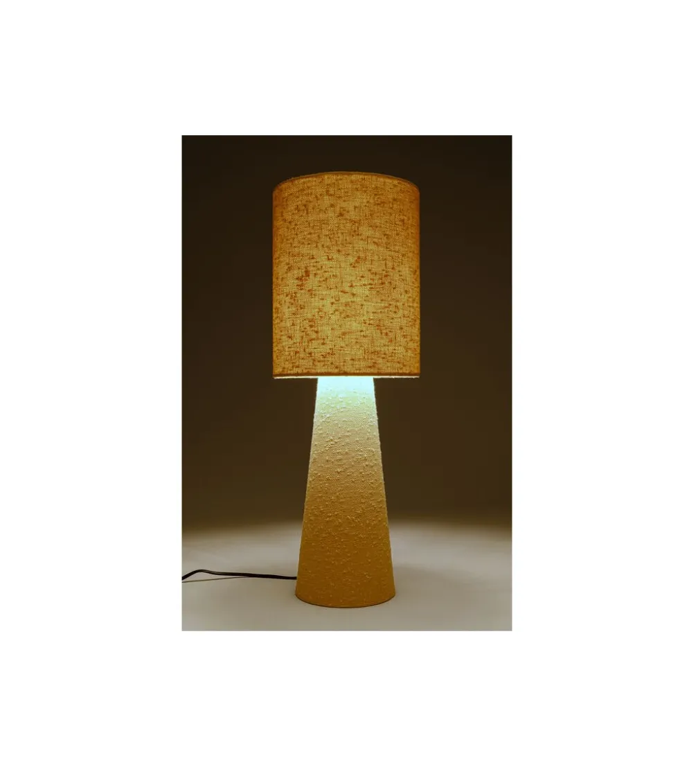 Lampa stołowa MARLEEN 60 cm boucle beżowa