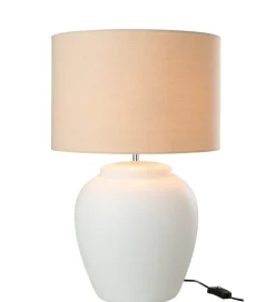 Lampa stołowa MELI 41 cm biała