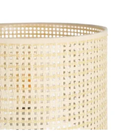 Lampa stołowa MENOSEA 37 cm terrakota kremowa