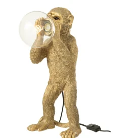 Lampa stołowa MONKEY 46 cm złota