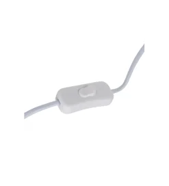 Lampa stołowa MUJER 35 cm beżowo biała