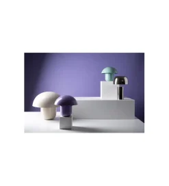 Lampa stołowa MUSHROOM 27 cm mat miętowy