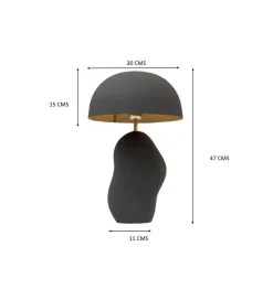 Lampa stołowa NUBE 48 cm czarna
