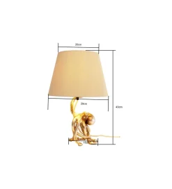 Lampa stołowa OCTOPUS 43 cm złota