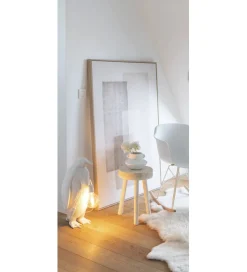 Lampa stołowa Pingwin 35 cm biała