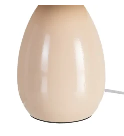 Lampa stołowa POBURNA 25 cm beżowa