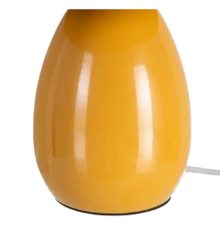 Lampa stołowa POBURNA 25 cm musztardowa