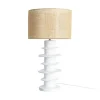 Lampa stołowa RESINA 70 cm biała naturalna