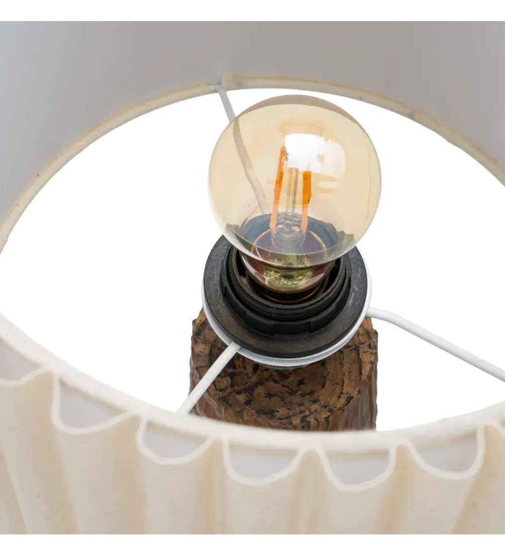 Lampa stołowa RESINMA 46 cm brązowa
